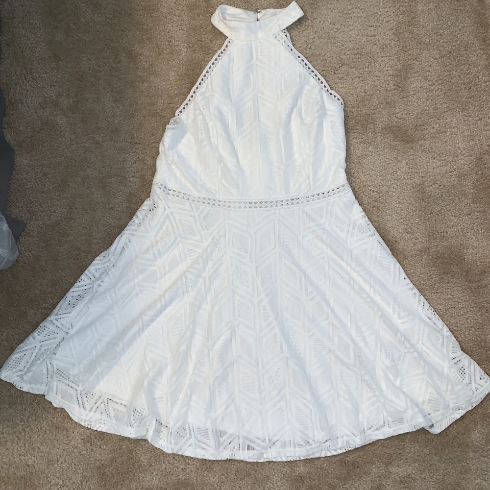 White lace dress, large, size 13.